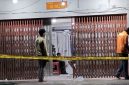 Pemasangan Police line, dilokasi kejadian