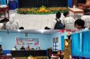 Senator DPD RI Dapil Malut, Bang HY saat sosialisasi Empat Pilar Kebangsaan, di SMPN 7 Ternate 
