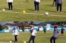 Buka turnamen PAN Cup I, Ketwil PAN Malut di dampingi Sekwil PAN Malut dan mantan Bupati Halut.