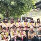 Foto bersama Kepsek SMAN 3 Kota Ternate dan 16 anggota Pramuka peserta Perkemahan Mabicab 2 Kota Ternate 