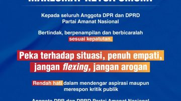 Maklumat Ketum DPP PAN (istimewa)