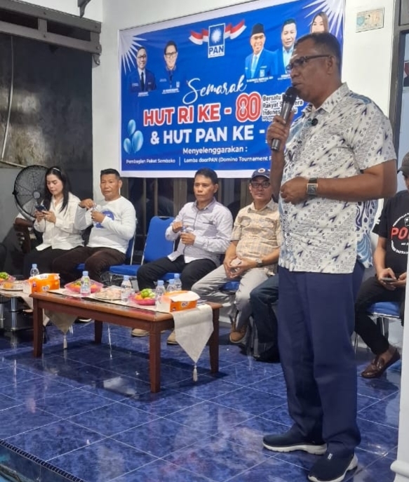 Ketwil DPW PAN Malut, saat sambutan pembukaan DorPAN