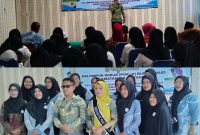 Sambutan Camat Pulau Ternate Gamlamo, saat pengukuhan pengurus Pokja Bunda PAUD 