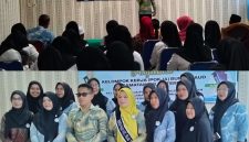Sambutan Camat Pulau Ternate Gamlamo, saat pengukuhan pengurus Pokja Bunda PAUD 