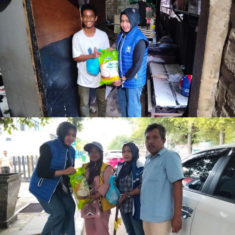 Bendahara DPD PAN Kota Ternate, serahkan bantuan sembako 