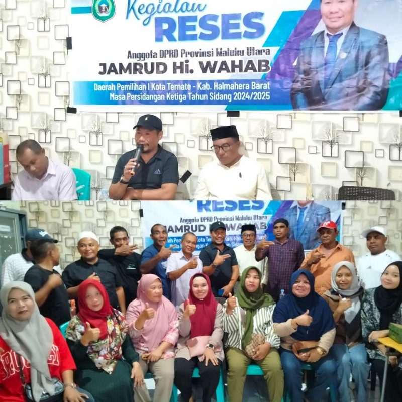 Ketua Fraksi API DPRD Malut, Jamrud H. Wahab, gelar reses di Moya