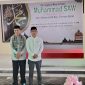 Camat Tebar (kiri) bersama Al-ustadz, H. Lukman Hatari, S.Ag., M.PdI