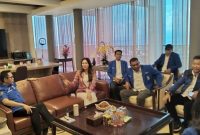 Sekjen DPP PAN, Eko Hendro Purnomo didampingi sejumlah petinggi partai baik DPP PAN maupun DPW PAN Malut, bertemu dengan Gubernur Malut, Sherly Tjoanda Laos 