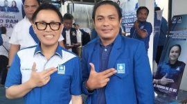 Foto bersama Sekjen DPP PAN, Eko Hendro Purnomo (kiri), Ketua DPD PAN Kota Ternate, (kanan).