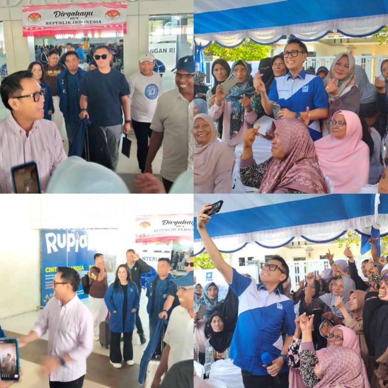 Warga Ternate menyambut hangat kedatangan Sekjen DPP PAN, Eko Hendro Purnomo 