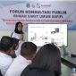 Direktur RSU Sofifi, dr. Sylvia Umaternate, saat berikan paparan di FKP