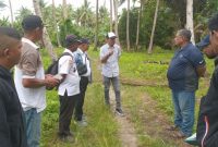 Anggota DPRD Komisi II, Morotai, Moh Akbar Mangoda bersama Kadis DKP Morotai Kunker ke lokasi rencana pembangunan Kampus Nelayan Merah Putih di Desa Pilowo 