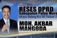 Anggota DPRD Pulau Morotai dari Fraksi PAN, Moh. Akbar Mangoda, gelar reses pada masa sidang ke-3 di Desa Pilowo 