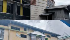 Tampak depan gedung pasar Higenis Bahari Berkesan dan gedung pasar Rakyat Dufa-dufa Kota Ternate