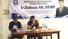 Ir. Ridwan Ar, S.T. M.T, gelar Reses Masa Sidang Pertama Tahun 2026